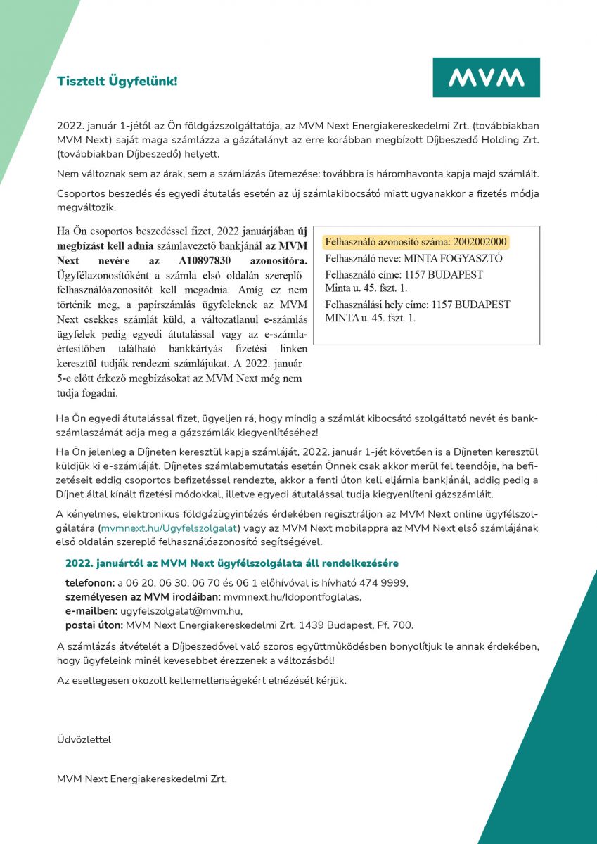 MVM Next tájékoztatója | DBRT